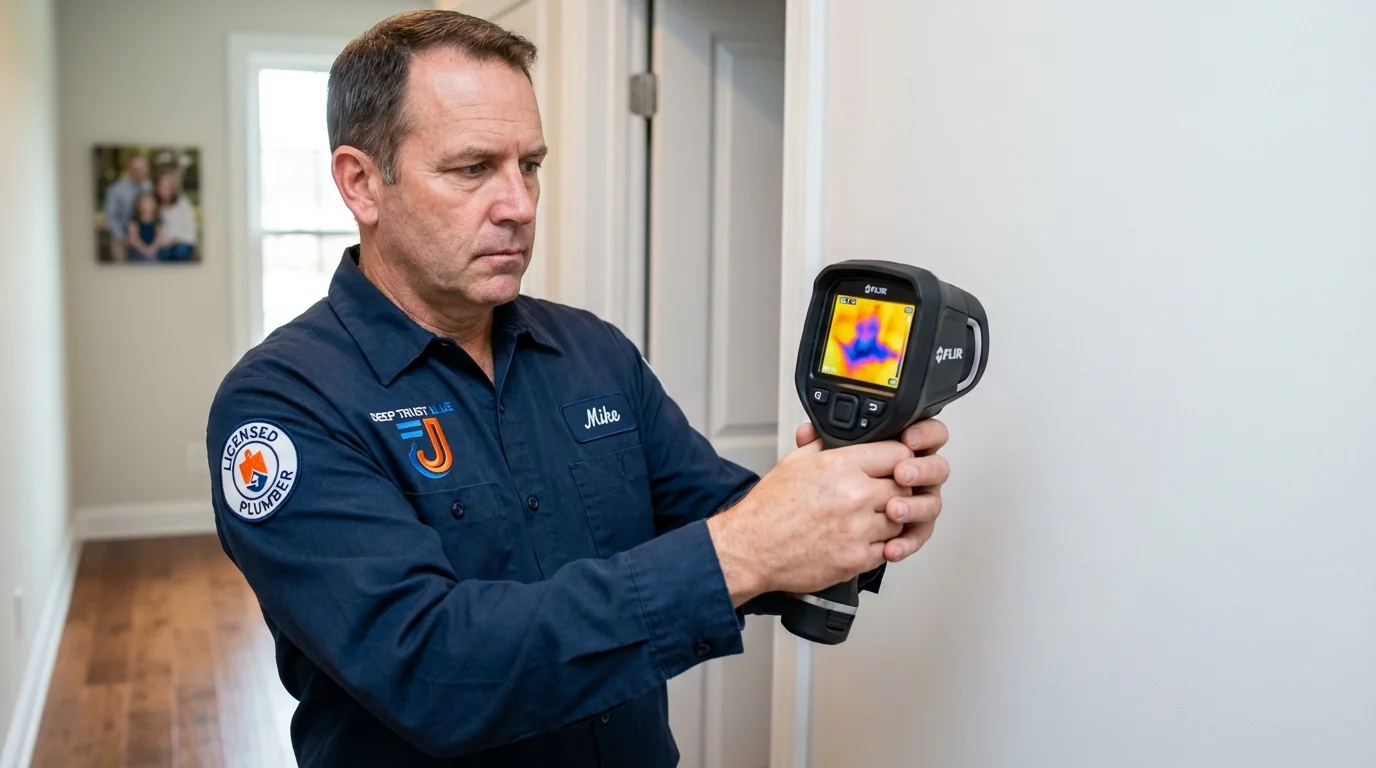 Thermal imaging leak detection by Johns Plumbing LLC in Lomira